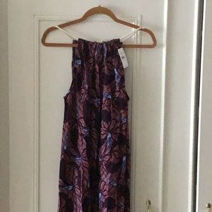 Ann Taylor Loft Red and Blue Beach cover up/dress